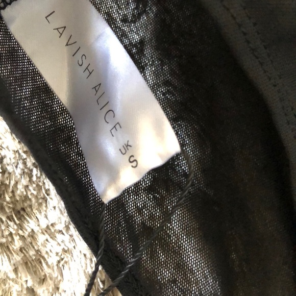 Lavish Alice Black Sheer leotard bodysuit - Picture 7 of 8